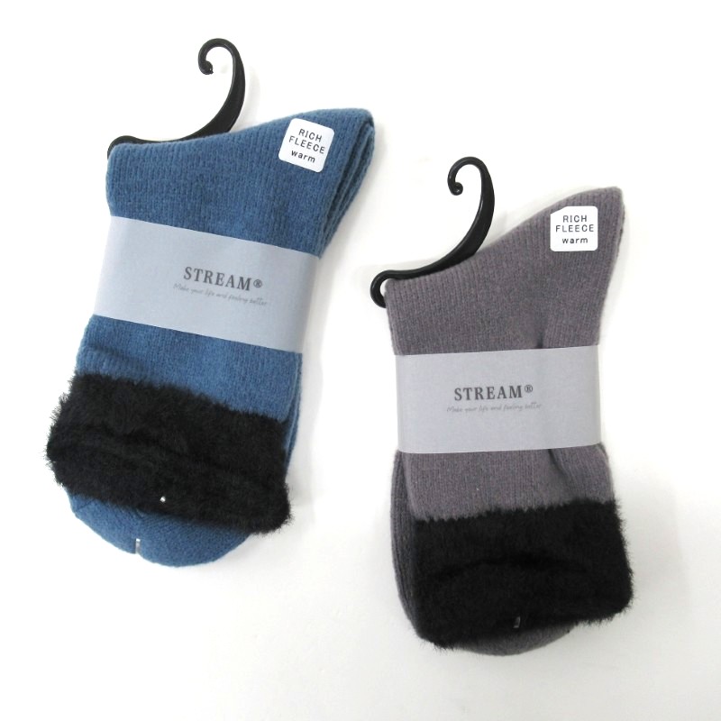 STREAM トップふわふわロークルーソックス